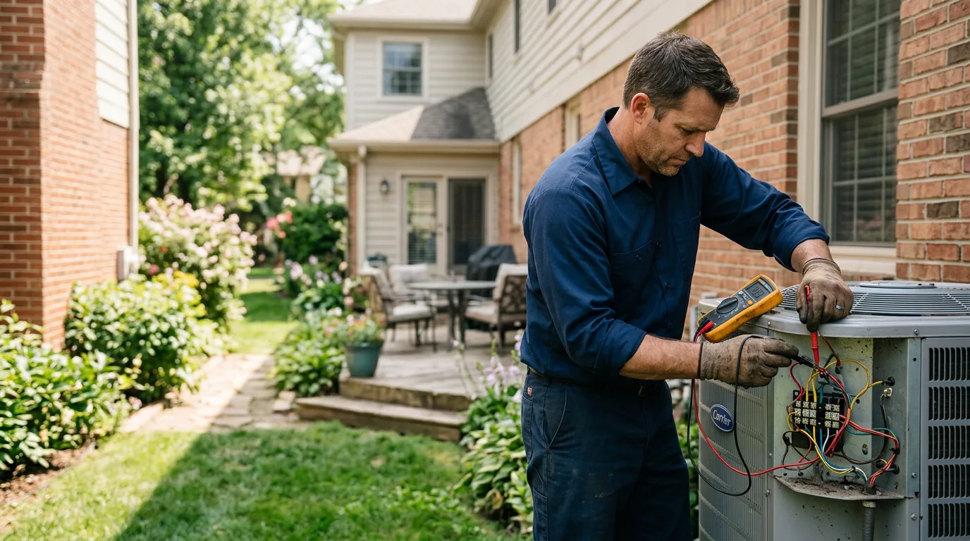 HVAC technician working near Addison, IL